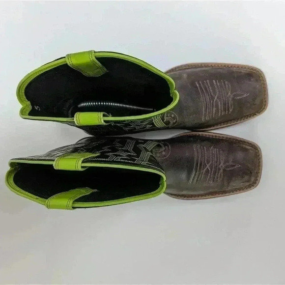 Ariat Kid's Live Wire Western Square Toe Boots - 5 - Picture 8 of 12